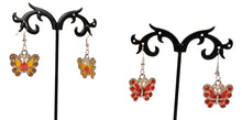 Load image into Gallery viewer, Dangling Butterfly Earrings
