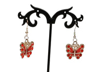 Load image into Gallery viewer, Dangling Butterfly Earrings
