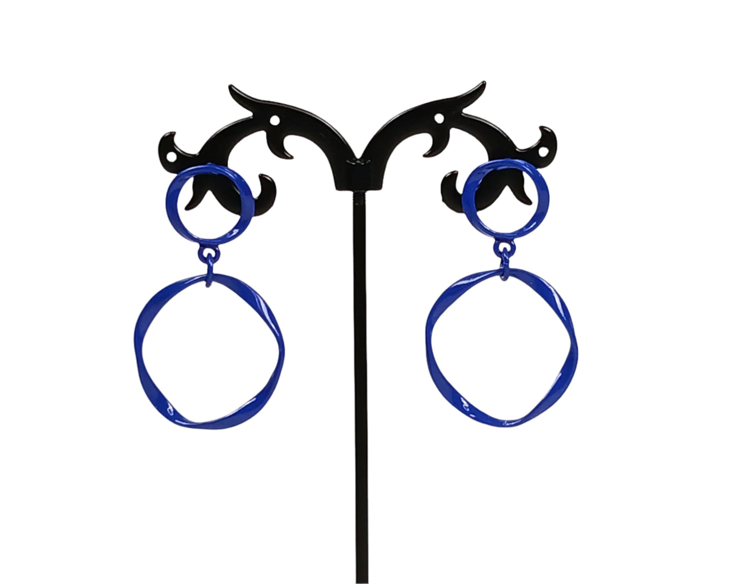 Twisted Circle Drop Earrings