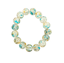 Afbeelding in Gallery-weergave laden, Pink Water Crackle Bead Women&#39;s Bracelet-Aqua And Clear Crackle Bead Bracelet
