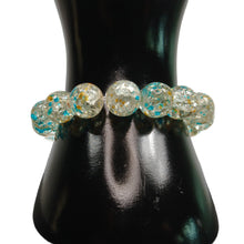 Afbeelding in Gallery-weergave laden, Pink Water Crackle Bead Women&#39;s Bracelet-Aqua And Clear Crackle Bead Bracelet
