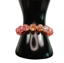 Afbeelding in Gallery-weergave laden, Pink Water Crackle Bead Women&#39;s Bracelet-Aqua And Clear Crackle Bead Bracelet
