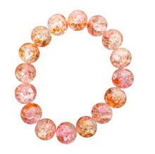 Afbeelding in Gallery-weergave laden, Pink Water Crackle Bead Women&#39;s Bracelet-Aqua And Clear Crackle Bead Bracelet
