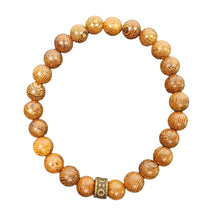 Afbeelding in Gallery-weergave laden, Natural Wood Stretch Bead Bracelet-Unisex Bracelet-Natural Wood
