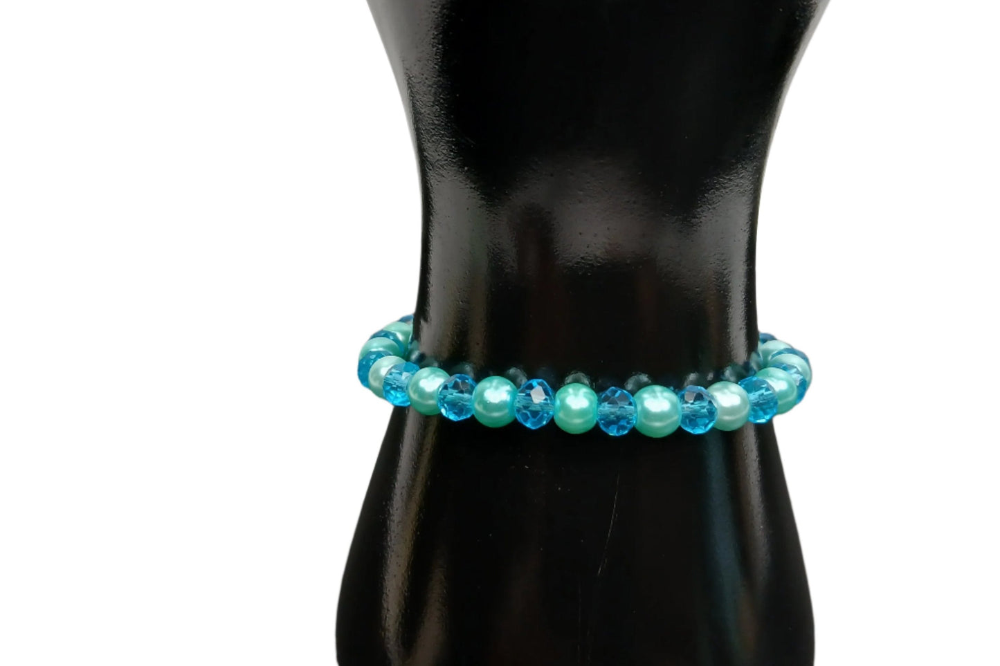 Blue Briolette Beaded Bracelet-Green Briolette Beaded Women's Bracelet