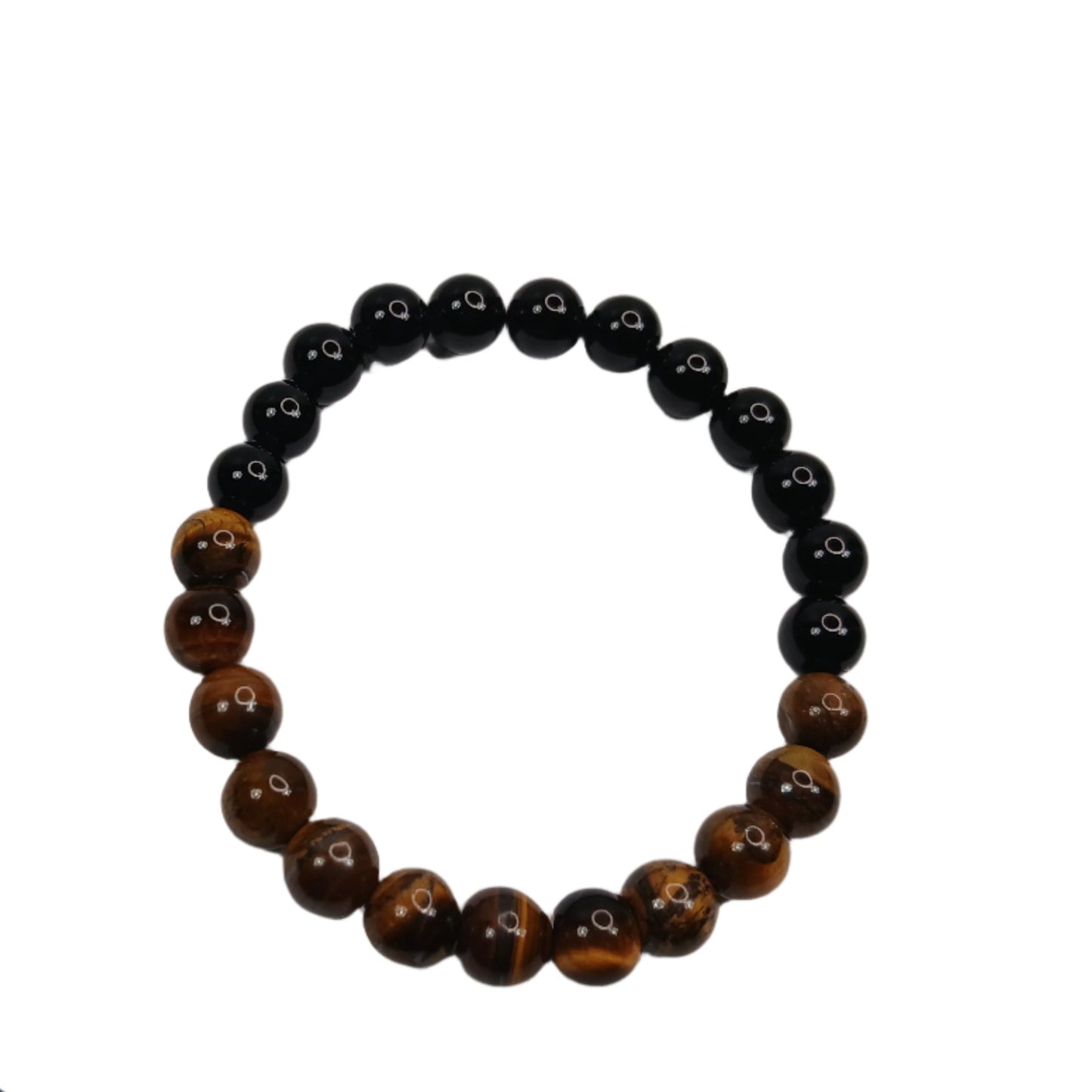 Tiger Eye Black Onyx Unisex Bracelet | Two Options