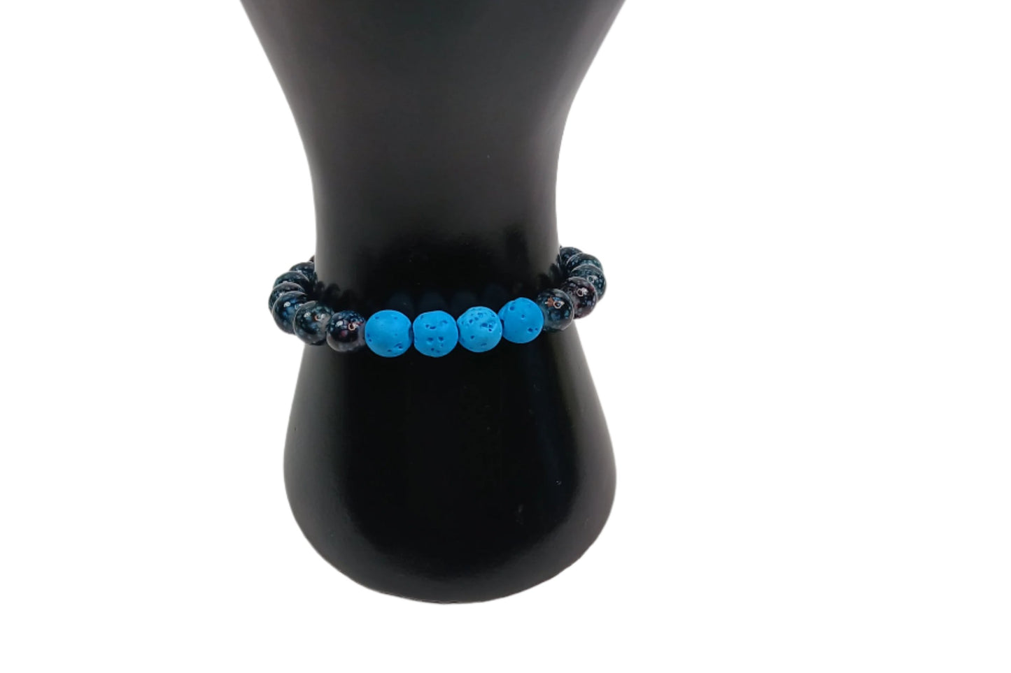 Blue Lava Stone Colorful Acrylic Unisex Bracelet | Two Colors