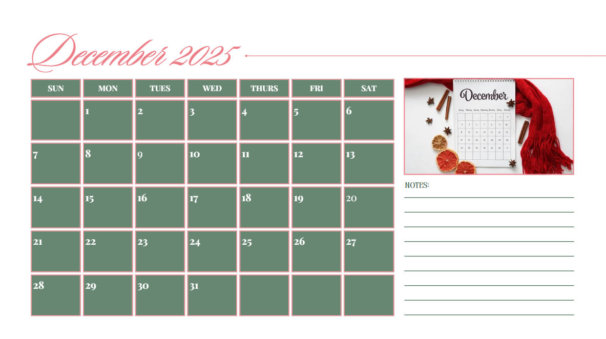 New Year 2025 Calendar PDF Download