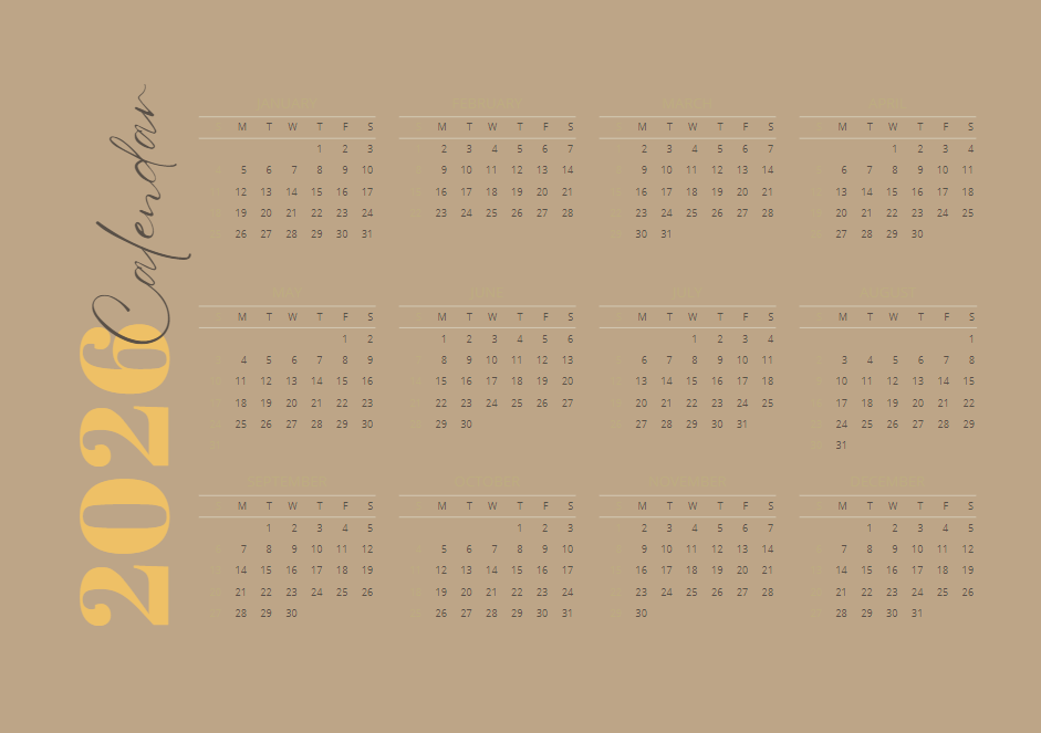 Blossom 2025 Calendar - Downloadable Planner for the New Year