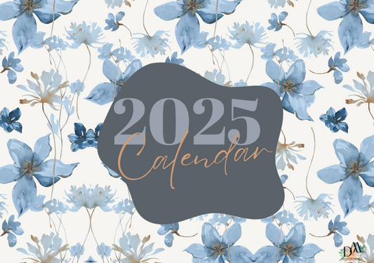 Blossom 2025 Calendar - Downloadable Planner for the New Year