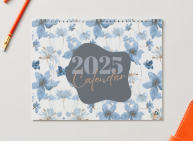 Blossom 2025 Calendar - Downloadable Planner for the New Year