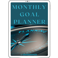 Φόρτωση εικόνας στο εργαλείο προβολής Συλλογής, Monthly Goal Planner PDF Download
