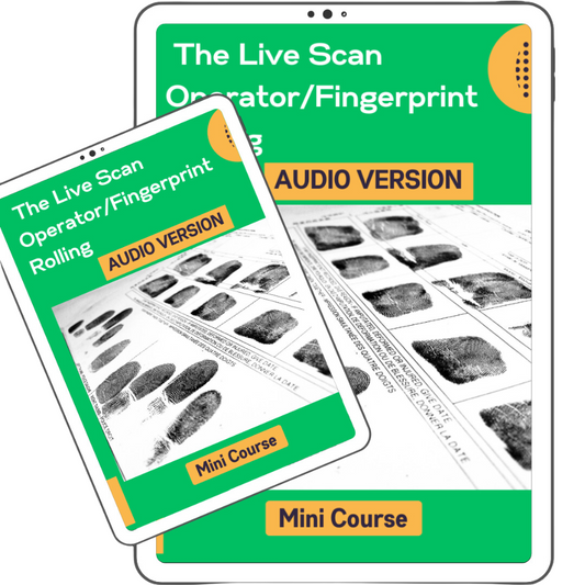 Live Scan Fingerprinting MP4 Audio Mini Course - Digital Download