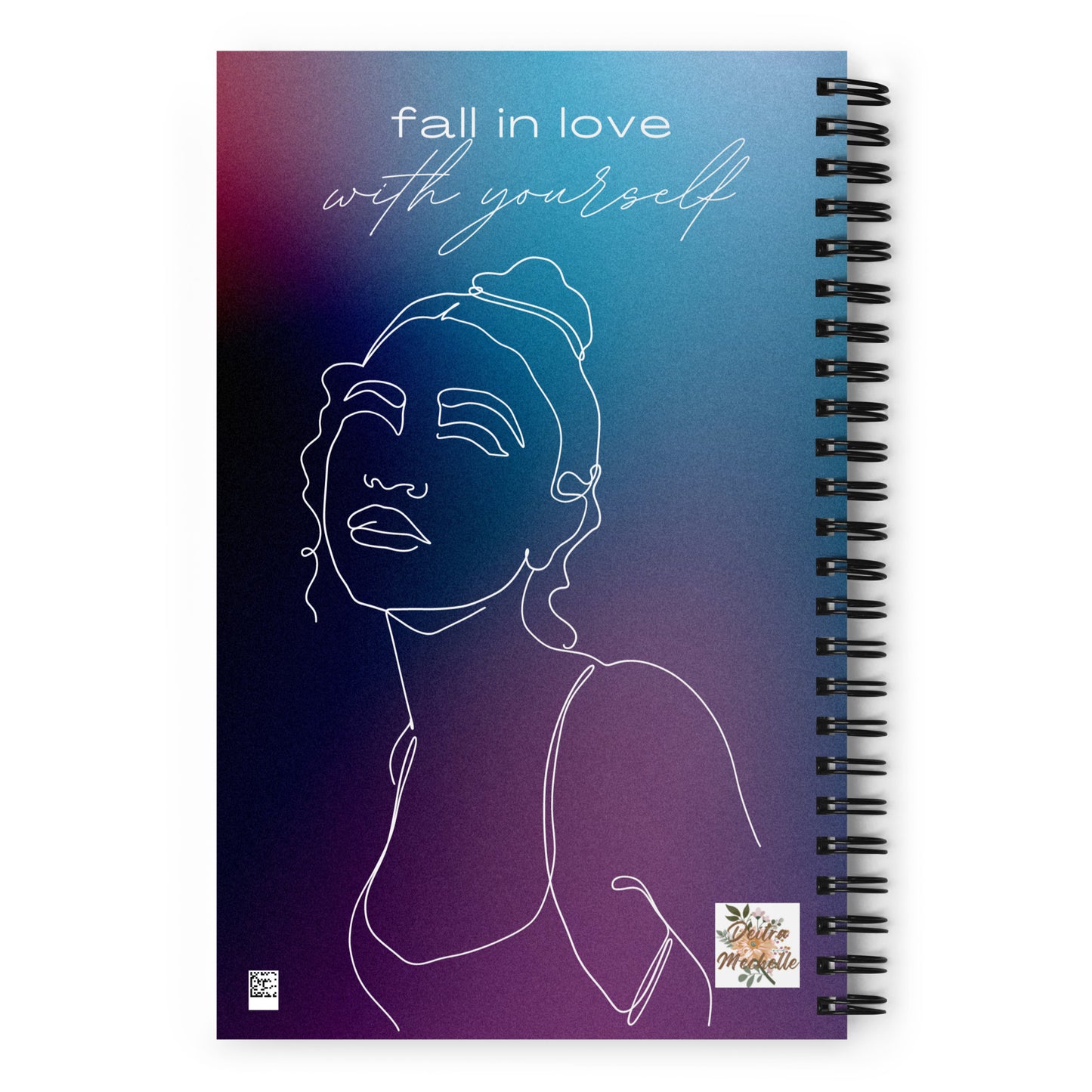 Fall In Love With Yourself Spiral Notebook & Journal with Dotted Pages