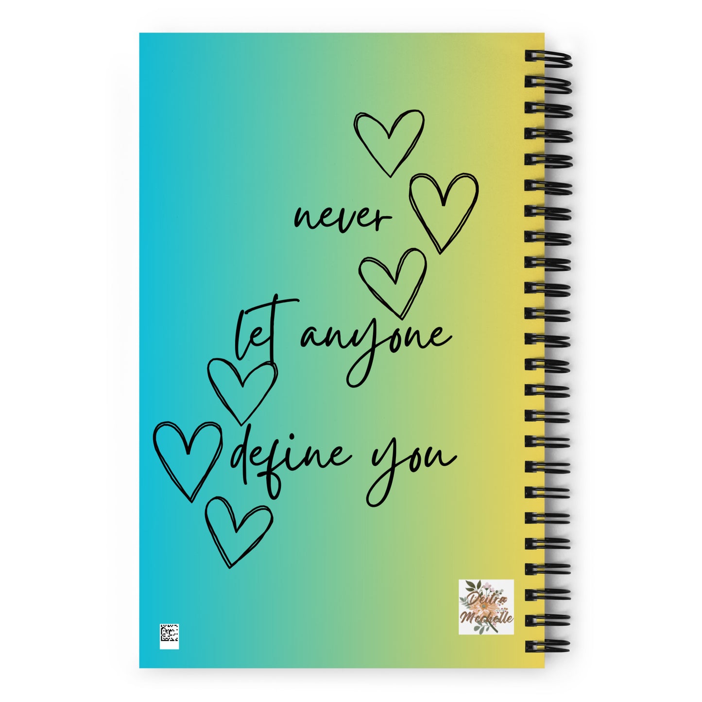 Never Let Anyone Spiral Notebook | Dotted Pages Notebook | Spiral Notebook Journal