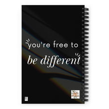 Load image into Gallery viewer, You&#39;re Free To Be Spiral Notebook | Dotted Pages Notebook | Spiral Notebook Journal
