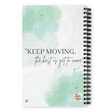 Load image into Gallery viewer, Keep Moving Spiral Notebook | Dotted Pages Notebook | Spiral Notebook Journal
