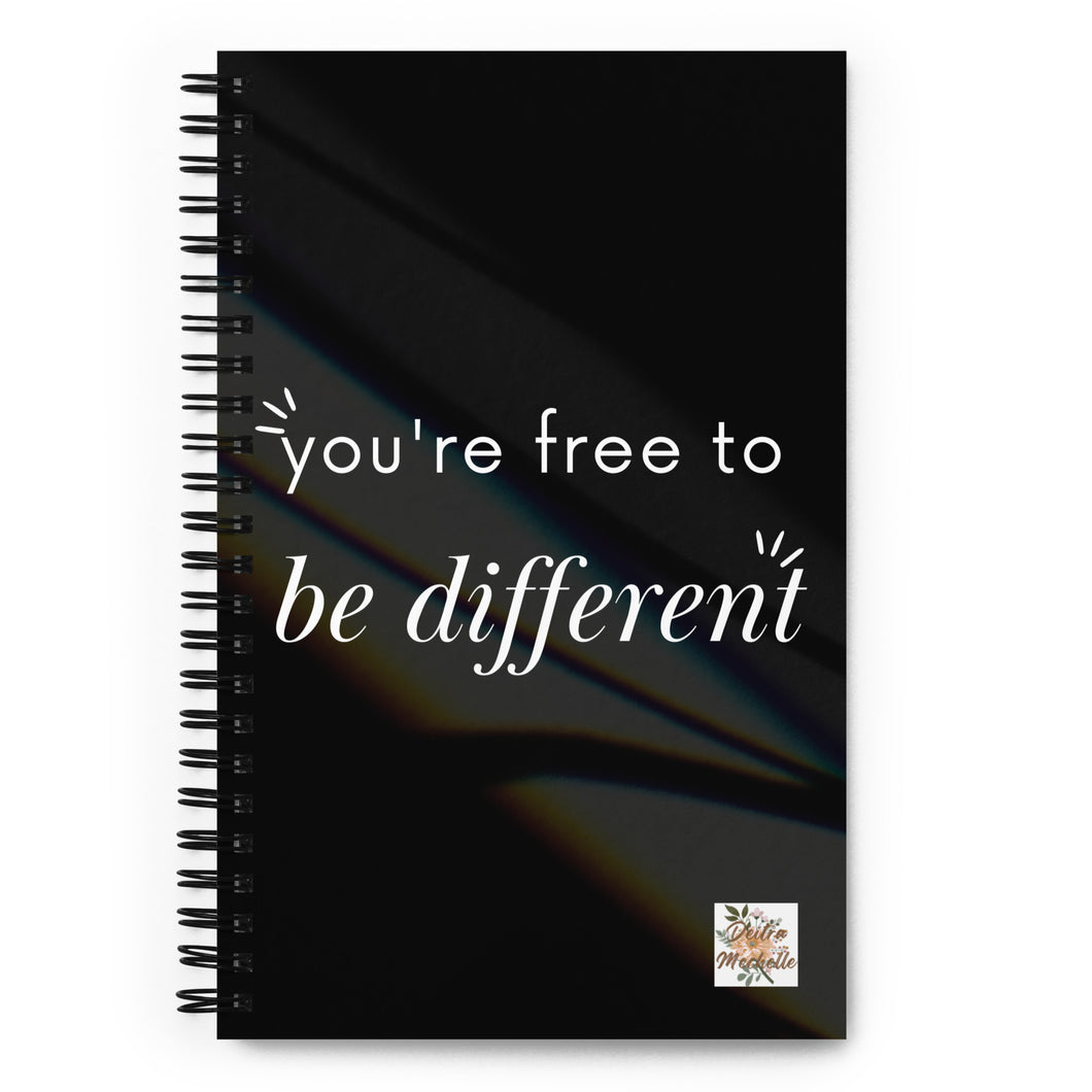 You're Free To Be Spiral Notebook | Dotted Pages Notebook | Spiral Notebook Journal
