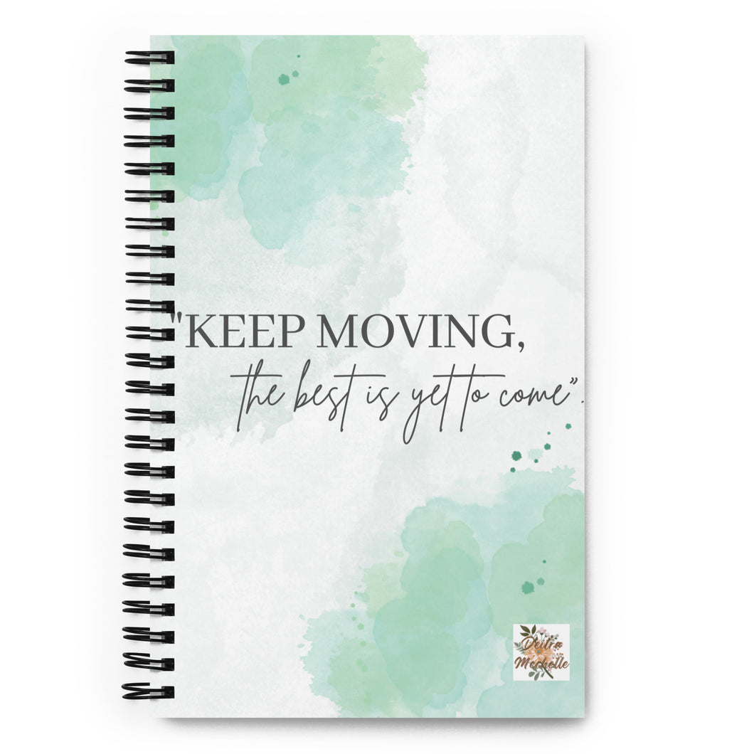 Keep Moving Spiral Notebook | Dotted Pages Notebook | Spiral Notebook Journal