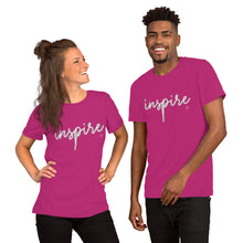 Cargar imagen en el visor de la galería, Inspire Motivational Unisex T-Shirt | 7 Colors
