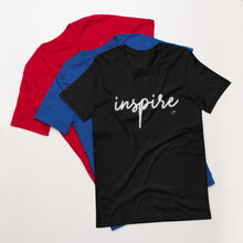 Cargar imagen en el visor de la galería, Inspire Motivational Unisex T-Shirt | 7 Colors
