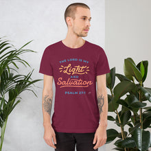 Cargar imagen en el visor de la galería, The Lord Is My Light And Salvation Christian Unisex T-Shirt | Cotton T Shirt | 5 Colors
