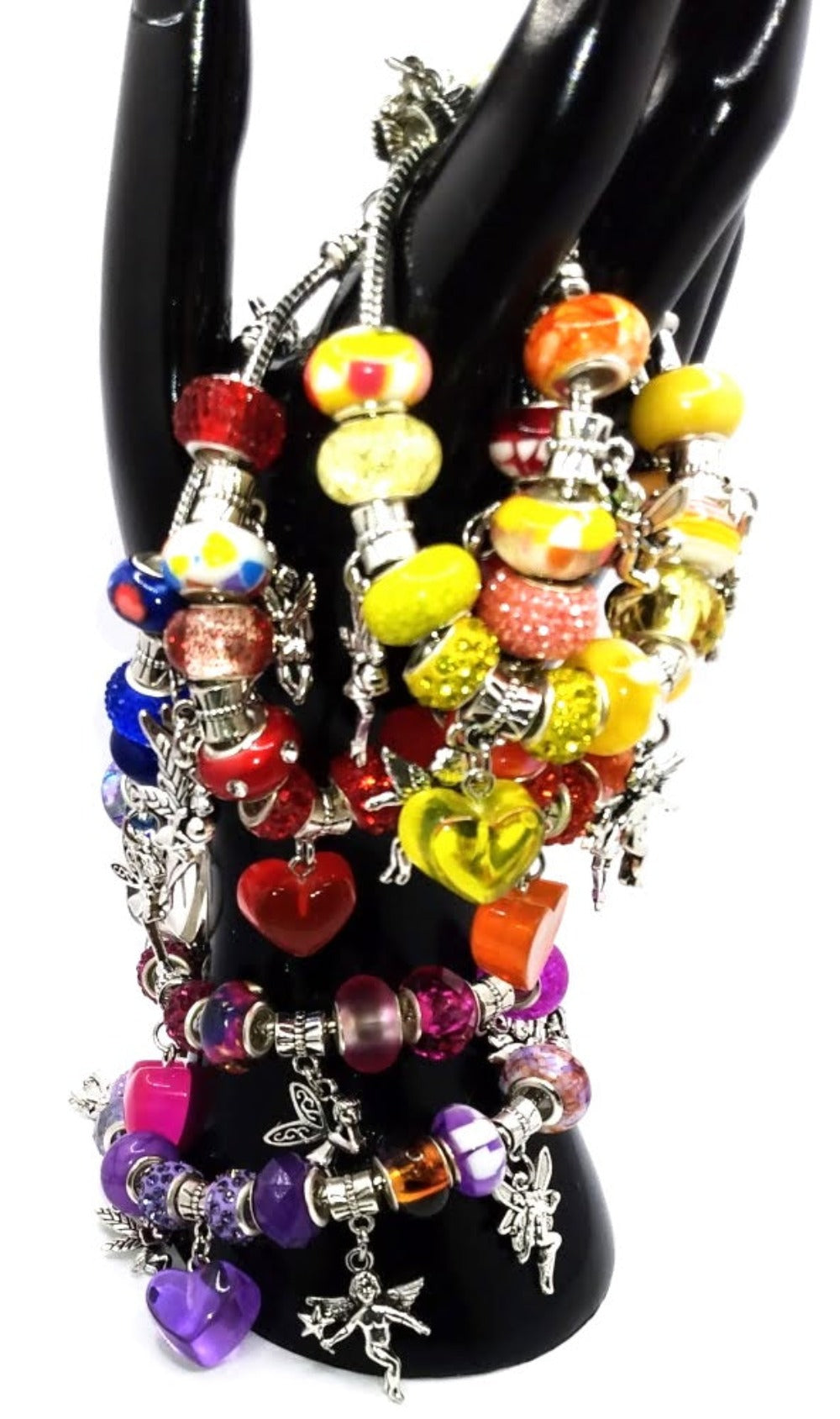 European Style Charm Bead Bracelet-Valentine Bracelet With Heart