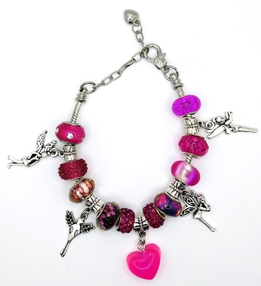 European Style Charm Bead Women's Bracelet-Valentine Bracelet With Heart