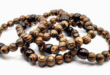 Φόρτωση εικόνας στο εργαλείο προβολής Συλλογής, Natural Wood Bead Bracelet-Natural Wood Stretch Unisex Bracelet
