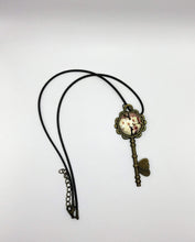 Load image into Gallery viewer, DeFit Designs Blossom Tree Of Life Cabochon Key Necklace-Bronze Key Necklace
