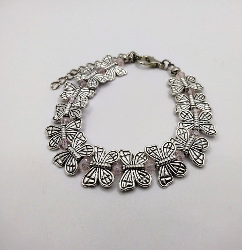 DeFit Designs BRACELET Butterfly Charm Bracelet-Butterfly Bracelet Silver