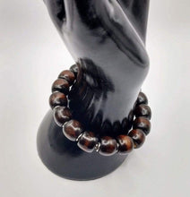 Ladda upp bild till gallerivisning, DeFit Designs BRACELET Coconut Brown Wooden Bead Bracelet-Wood Barrel Bracelet
