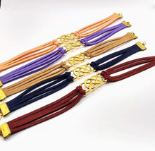 Φόρτωση εικόνας στο εργαλείο προβολής Συλλογής, DeFit Designs BRACELET Faux Suede Leather Infinity Bracelet
