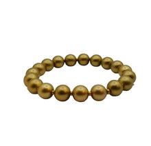 Load image into Gallery viewer, DeFit Designs BRACELET Gold Stretch Beaded Bracelet-Gold Filled Beaded Bracelet
