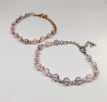 Load image into Gallery viewer, DeFit Designs BRACELET Light Clear Pink Bracelet-Pink And Gold Bracelet-Pink And Silver
