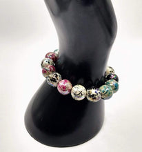 Load image into Gallery viewer, DeFit Designs BRACELET Multicolor Acrylic Bead Bracelet-Oriental Stretch Bracelet
