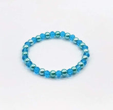 Load image into Gallery viewer, DeFit Designs Bracelets Blue Size 6 1/2 Blue Briolette Beaded Bracelet-Green Briolette Beaded Bracelet
