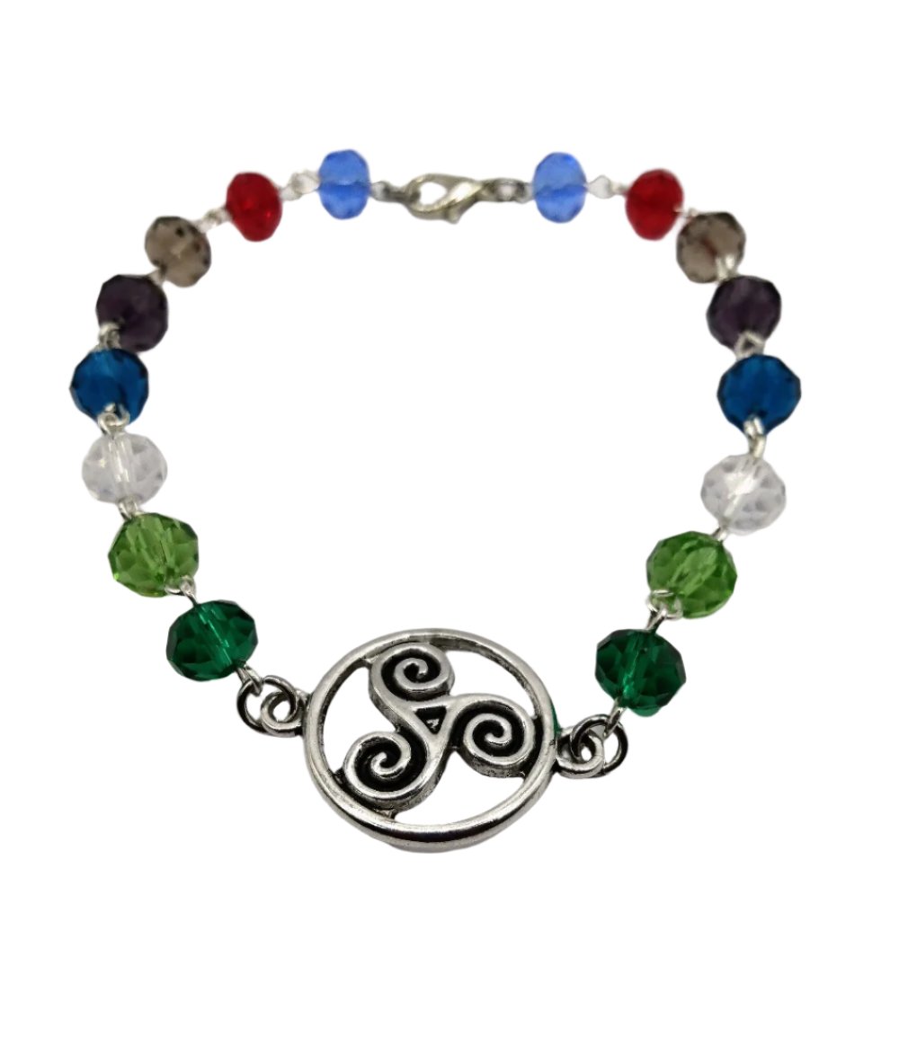 DeFit Designs Celtic Knot And Briolette Gemstone Bracelet-Celtic Knot Bracelet