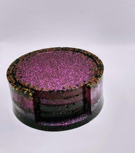 Load image into Gallery viewer, DeFit Designs Coasters Purple Seed Bead Coaster Set-Purple Coaster Set-Purple Drink Coaster

