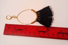 Charger l&#39;image dans la galerie, DeFit Designs Earrings Gold Tassel Hoop Earrings-Handmade-Copper Wire Hoop Earrings
