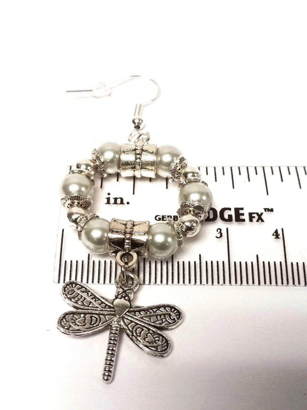 DeFit Designs Earrings Silver DragonFly Hoop Earrings-DragonFly Dangle Earrings