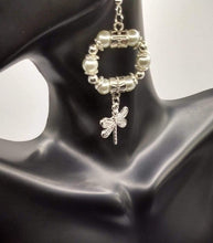 Load image into Gallery viewer, DeFit Designs Earrings Silver DragonFly Hoop Earrings-DragonFly Dangle Earrings
