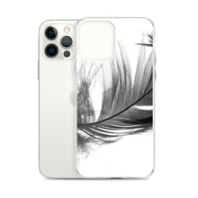 Load image into Gallery viewer, DeFit Designs iPhone 12 Pro Max Grey Feather iPhone Case
