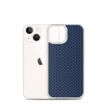 Load image into Gallery viewer, DeFit Designs iPhone 13 mini Navy Geometric iPhone Case
