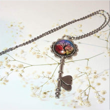 Φόρτωση εικόνας στο εργαλείο προβολής Συλλογής, DeFit Designs NECKLACES Fiery Tree Of Life Necklace-Stainless Steel Cabochon Necklace
