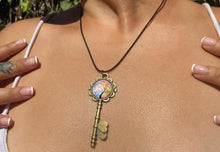 Load image into Gallery viewer, DeFit Designs Tree Of Life Cabochon Key Necklace-Bronze Key Necklace
