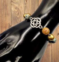 Load image into Gallery viewer, Infinity Amazonite And Wood Bracelet-Infinity Symbol Bracelet
