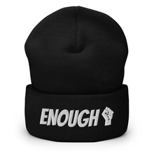 Φόρτωση εικόνας στο εργαλείο προβολής Συλλογής, Printful Beanie Black Enough BLM Embroidered Beanie Hat-Embroidered Beanie Caps-Wht
