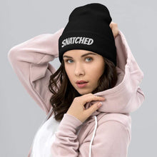 Cargar imagen en el visor de la galería, Printful Beanie Snatched Embroidered Beanie Hat-Embroidered Beanie Caps-White
