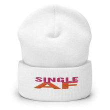 Charger l&#39;image dans la galerie, Printful Beanie White Single AF Embroidered Beanie Hat-Embroidered Beanie Caps

